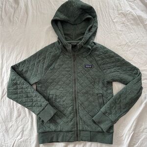 Patagonia Women’s Organic Cotton Quilt Hoody - Small Regen Green